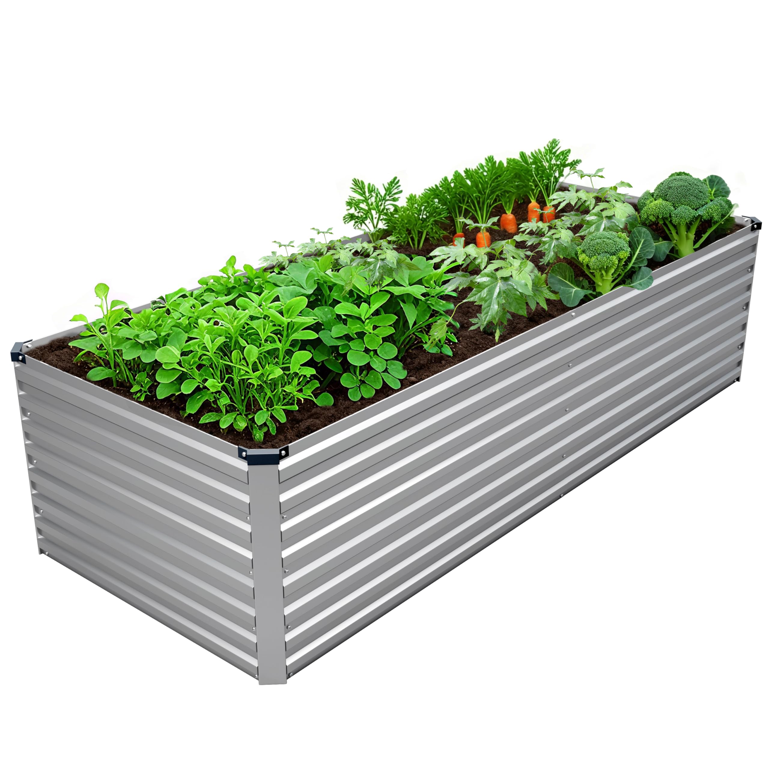 DIIYIV Galvanized Raised Garden Bed Kit