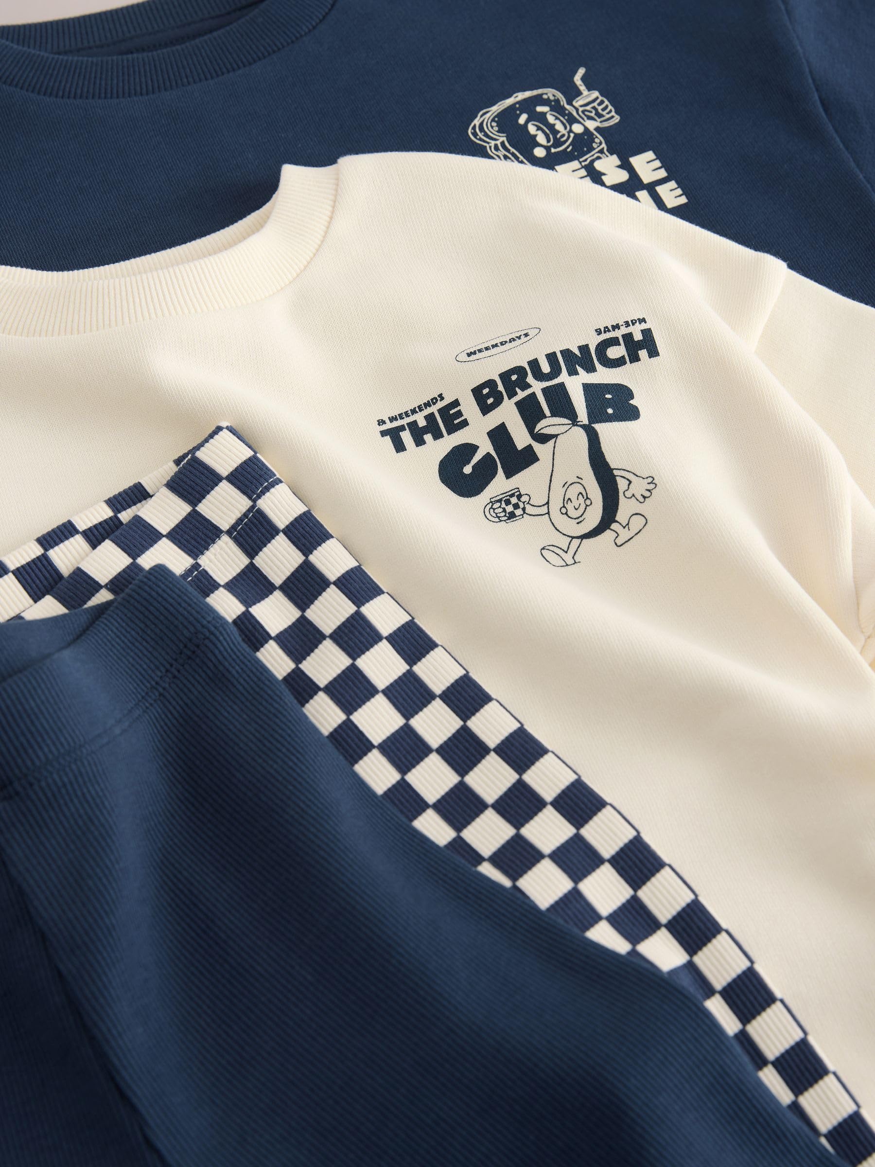 NEXT Jungen T-Shirts und Jogginghosen, 4-teiliges Set