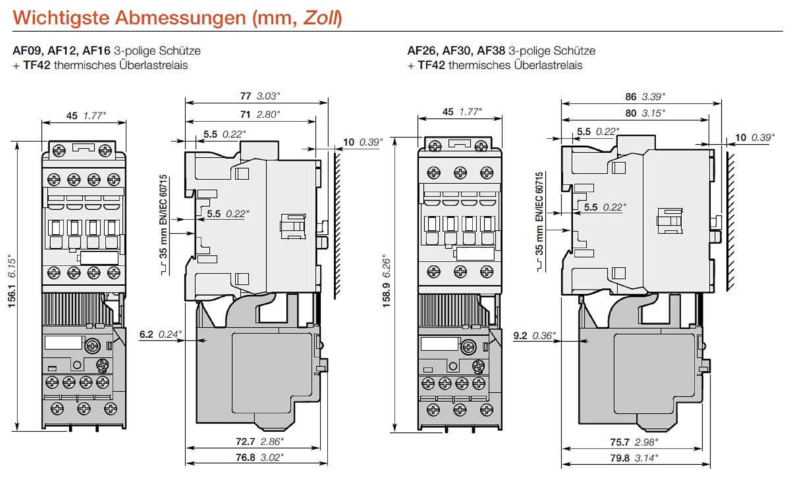 Produktbild von Thermisches Überlastrelais Für ABB AF-Schütze – TF42-7.6, Einstellbereich 5,7–7,6 A, Klasse 10, Mit Phasenausfallerkennung – 1 Stück