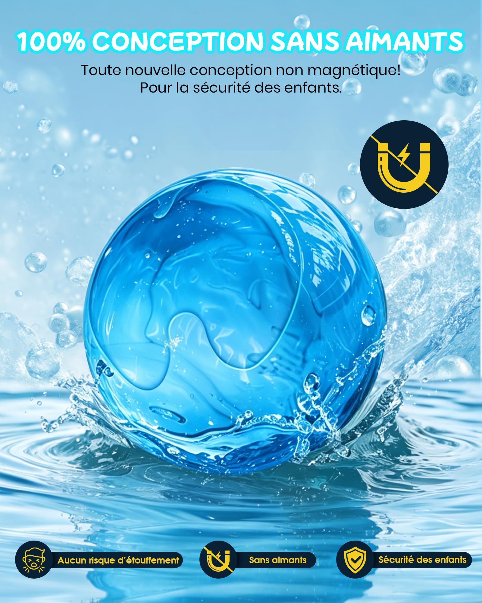 Bombe a Eau réutilisables, 12 Pièces Bombes à Eau à Fermeture Automatique, Ballons Eau Remplissage Rapide, Ballons d'eau Réutilisables Pour l'été Extérieur, Parc Aquatique, Piscine, Fête de Plage