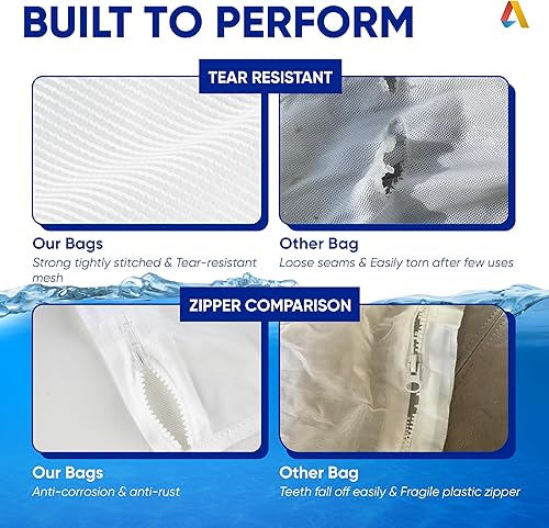 Miniatura 8 de Canamax Actualizado 2025 Limpiador de piscinas Bolsa multiusos K13, K16  Compatible con limpiadores de piscina Polaris 280 480  Paquete de 4