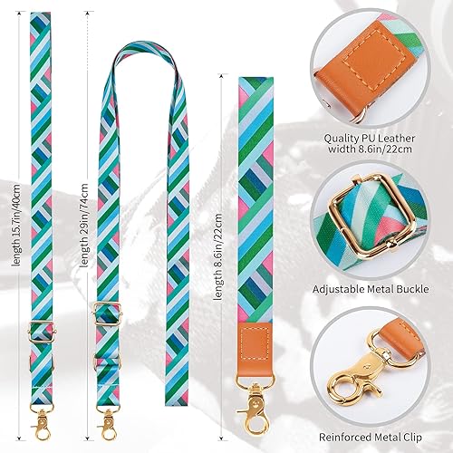 Miniatura 9 de Cordón para teléfono celular, correa cruzada para teléfono, correa de muñeca, cordones para llaves, correas de hombro ajustables universales