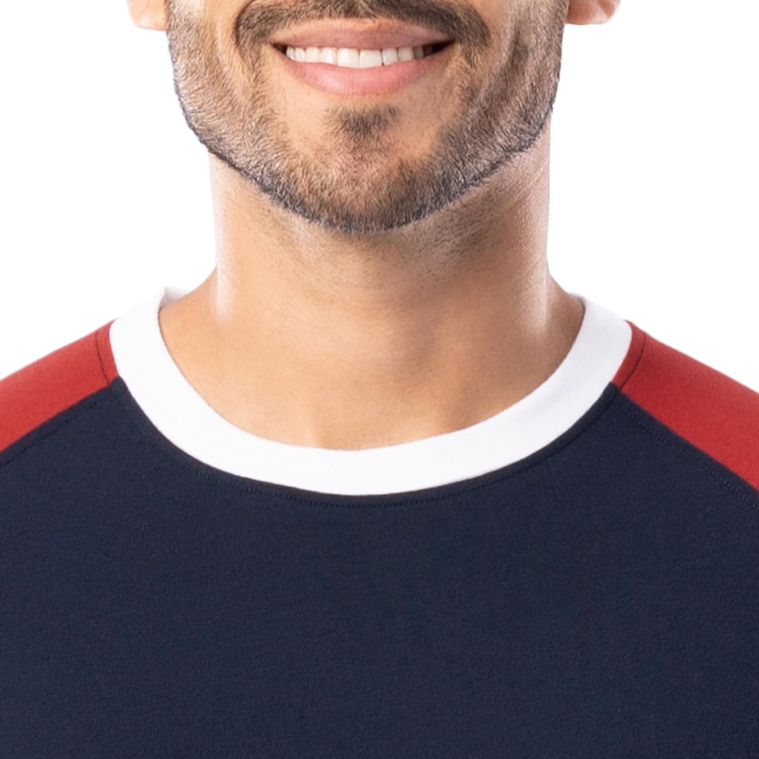 Fruit of the Loom mens Jersey Henley Top and Broadcloth Pant Sleep Pajama Set - Image 4