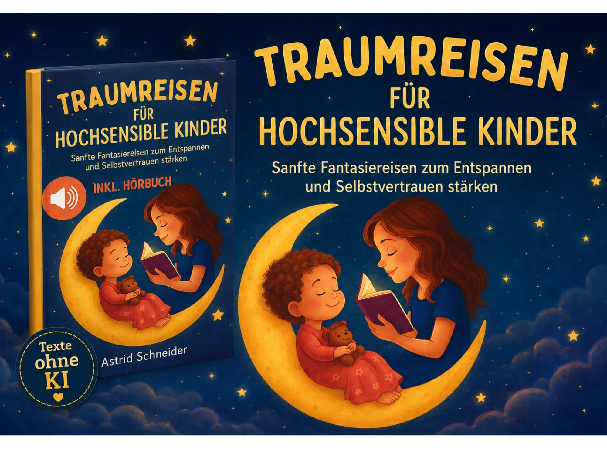 Traumreisen für hochsensible Kinder: Magische Fantasiereisen zur Entspannung, Meditation und Achtsamkeit: entspannt Selbstbewusstsein stärken und Ängste überwind