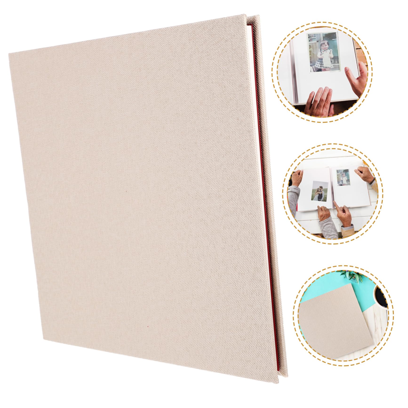 Amosfun Álbum De Fotos De Autoadhesivo Scrapbook Vintage Para Álbum De Recuerdos Para Bodas y Cumpleaños Páginas