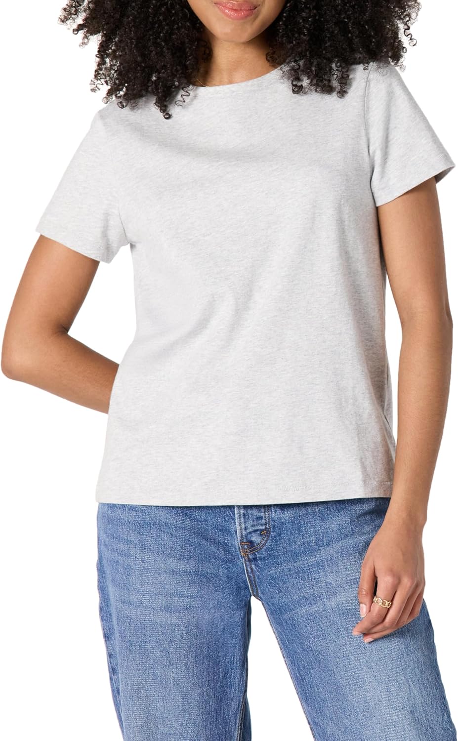Amazon Essentials Women's Regular Fit 100% Cotton Crewneck Short Sleeve T-Shirt