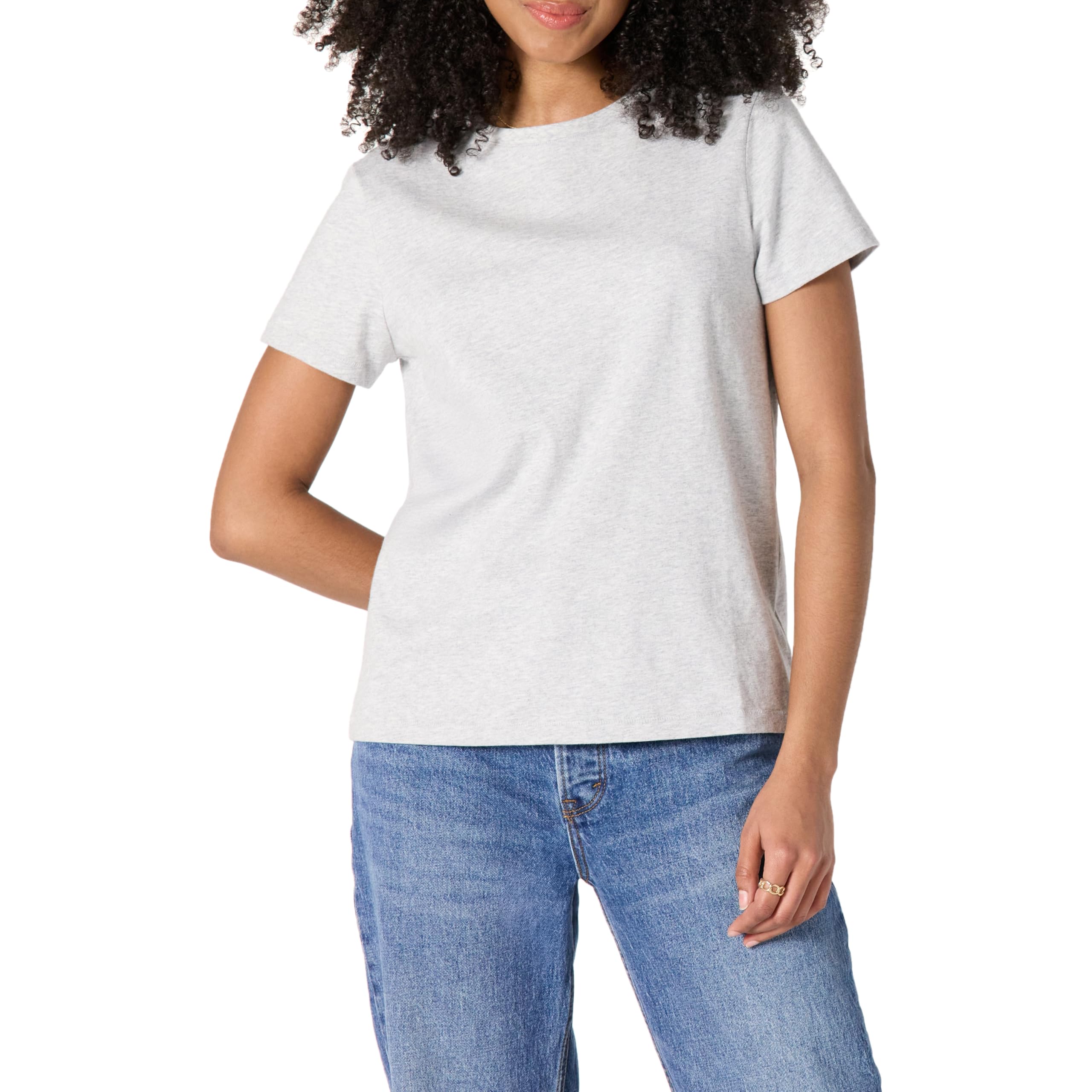 Amazon Essentials Women's Regular Fit 100% Cotton Crewneck T-Shirt