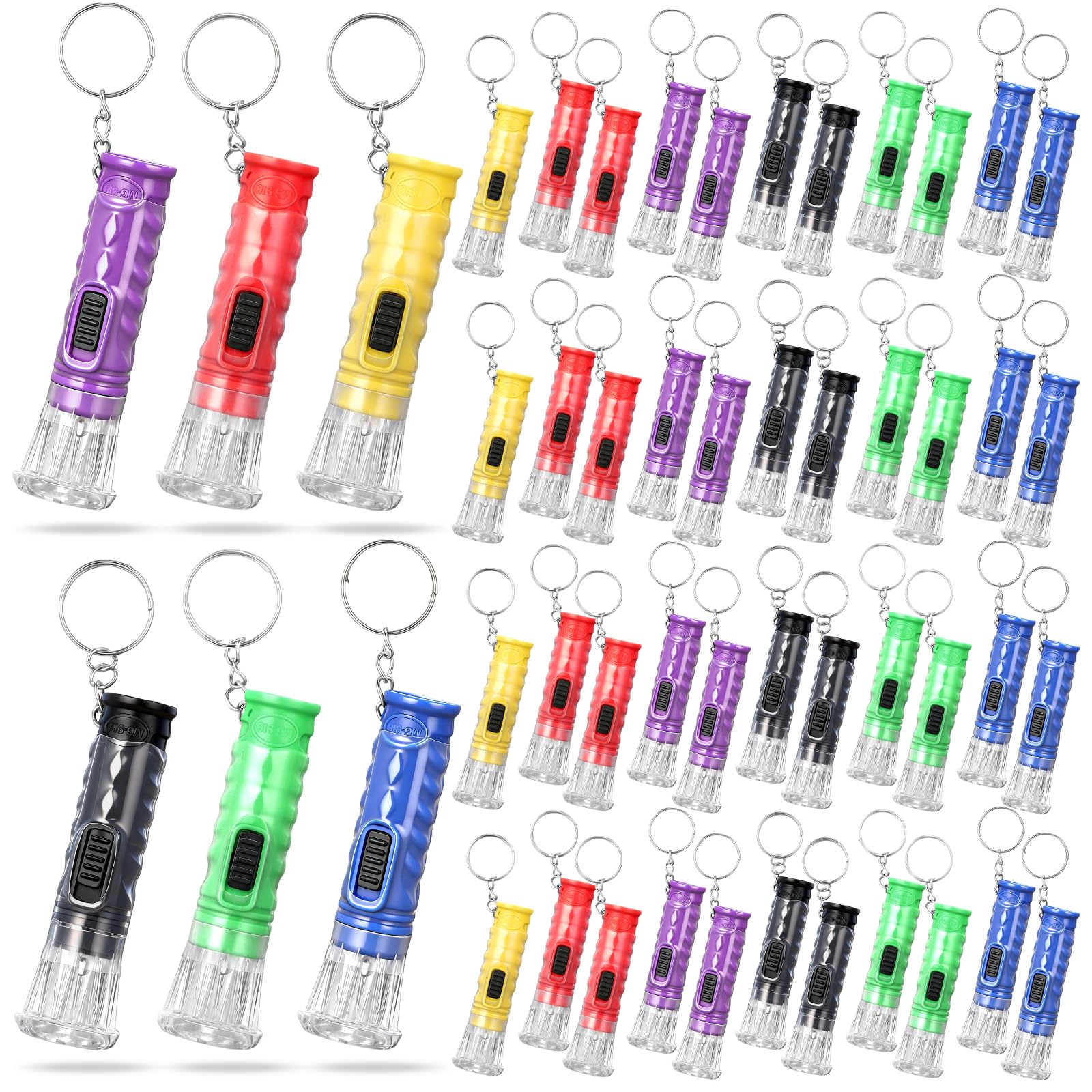 Amazon.com: Jexine 50 Pcs Mini Flashlight Keychains Bulk with