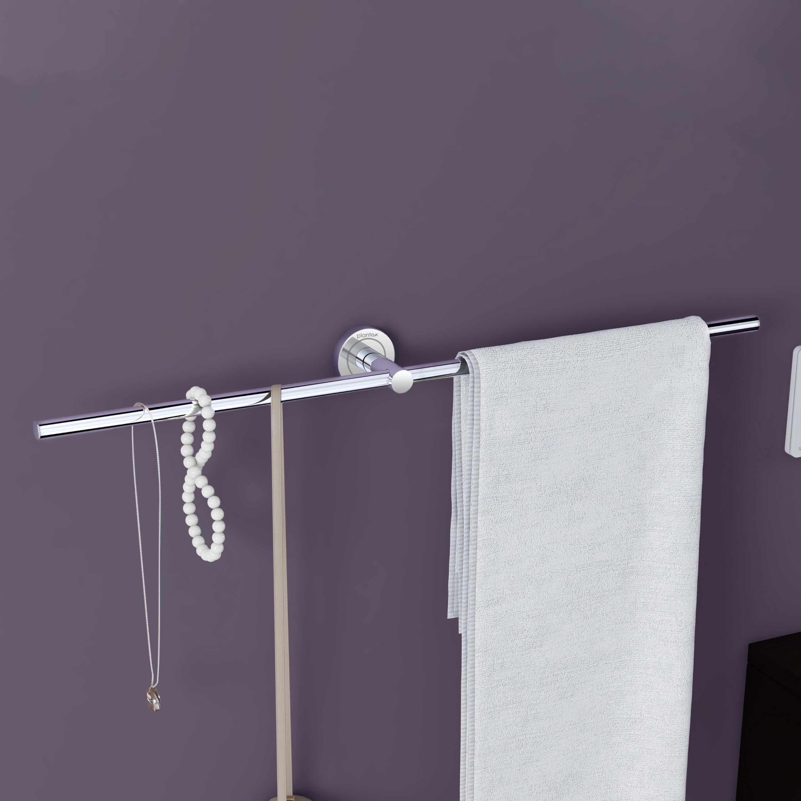 Plantex Stainless Steel Bathroom Towel Bar/Towel Rod/Towel Hanger for Wash Basin/Bathroom ...