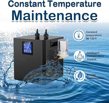 Cold Plunge Chiller for Tubs, 1/3 HP Ice Bath Chiller with Filter and Water Pump,Cooling System Water Chiller for Ice Bath Tubs - Cold Plunge for Home Recovery Unit Double Pumps