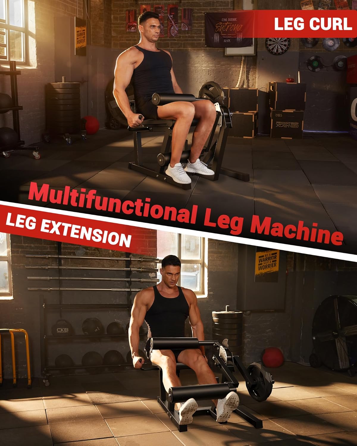 Garvee Leg Extension And Curl Machine, 4-In-1 Leg Press Mach...