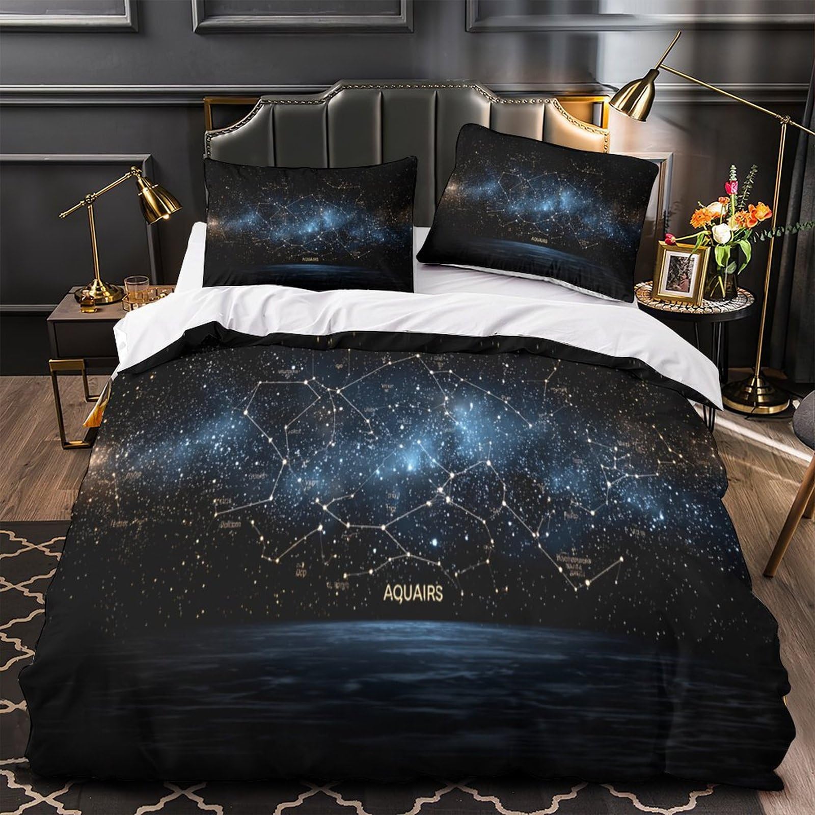 Parure de lit galaxie 135x200 cadeau idéal fille et ado