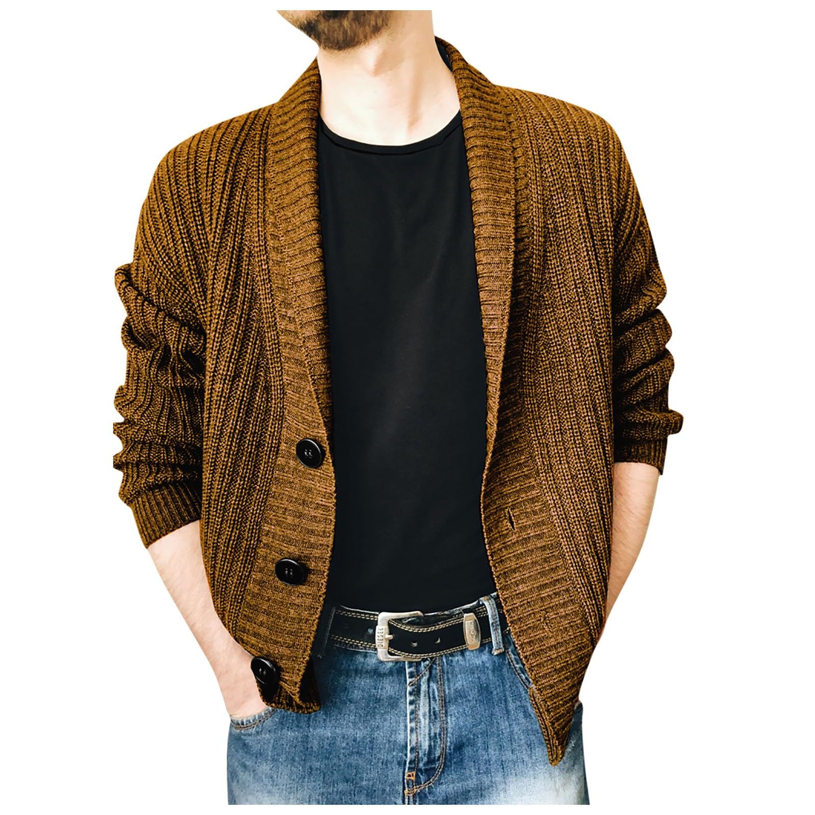 Chaqueta con botones hombre ideal para días de oficina en invierno 8