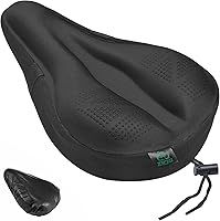 Vista 12 de Zacro Bike Seat Cushion - Padded Gel Bike Seat Cover for Men & Women, Padding Bicycle Saddle fit with Peloton/Spin Stationary Exercise/Mountain Road