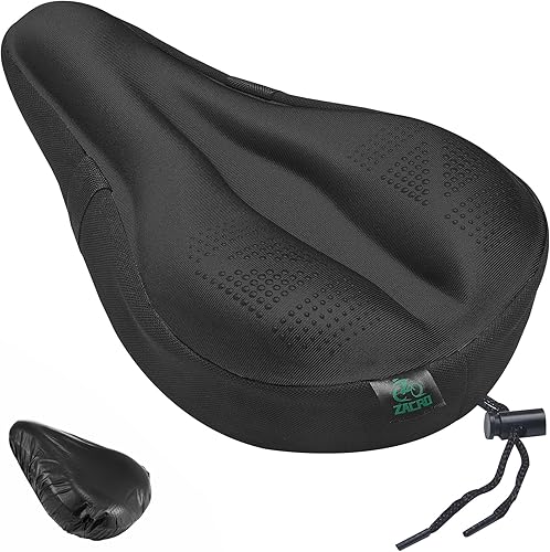 Miniatura 12 de Zacro Bike Seat Cushion - Padded Gel Bike Seat Cover for Men & Women, Padding Bicycle Saddle fit with Peloton/Spin Stationary Exercise/Mountain Road