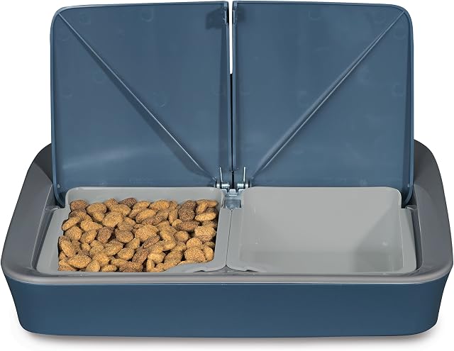 PetSafe Digital Two Meal Automatic Pet Feeder for Cats and Dogs, 2 x 200 g Trays, 4 Day Programming,Blue