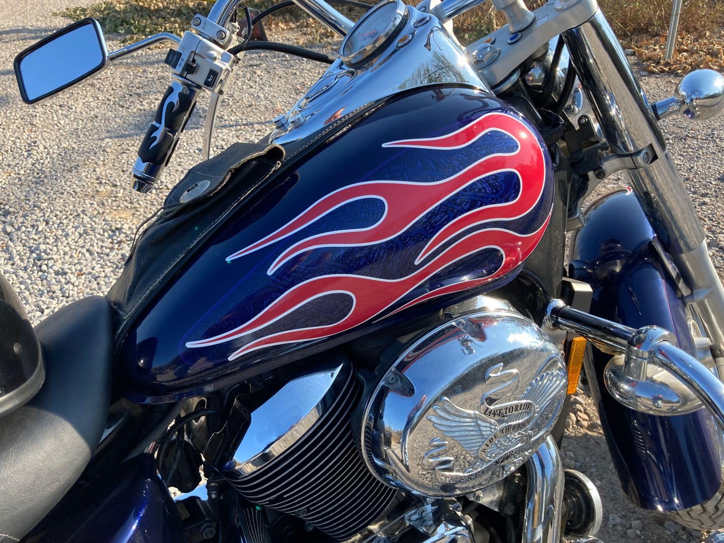 Amazon.com - Universal Cherry Red Motorcycle Flame Decals with