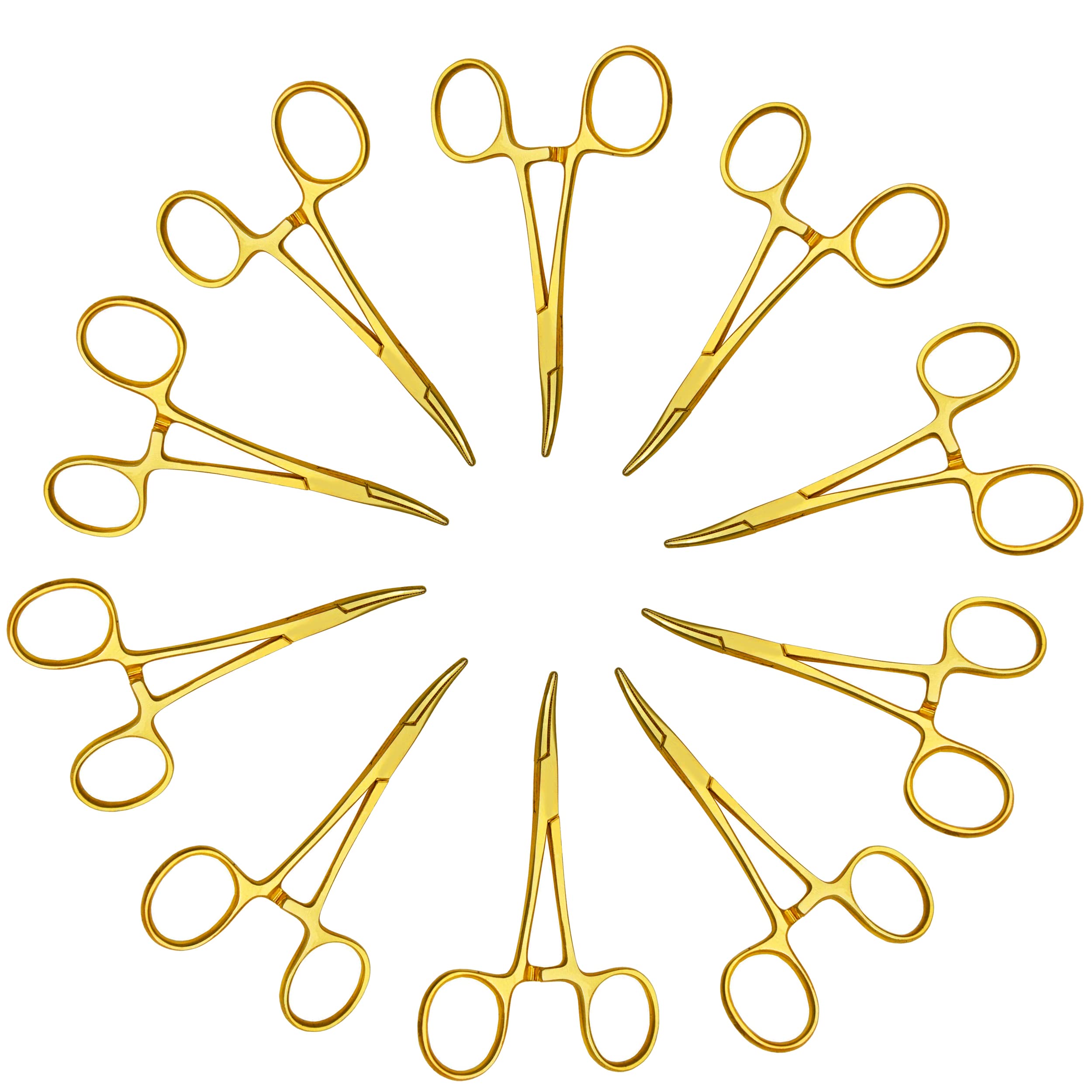 AAProTools 10 Assorted Mosquito Locking Hemostat Forceps 3.5