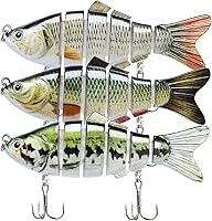 Vista 1 de TRUSCEND Swimmax - Señuelos de pesca realistas para agua salada y agua dulce, para trucha lucioperca, lucio, salmón azul, cebo, pesca de lubina