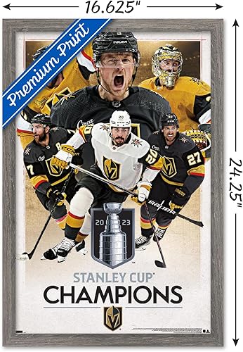 Miniatura 3 de Trends International NHL Vegas Golden Knights - Póster de pared de campeones de la Copa Stanley 2023, 22.4 pulgadas de largo x 14.7 W, versión