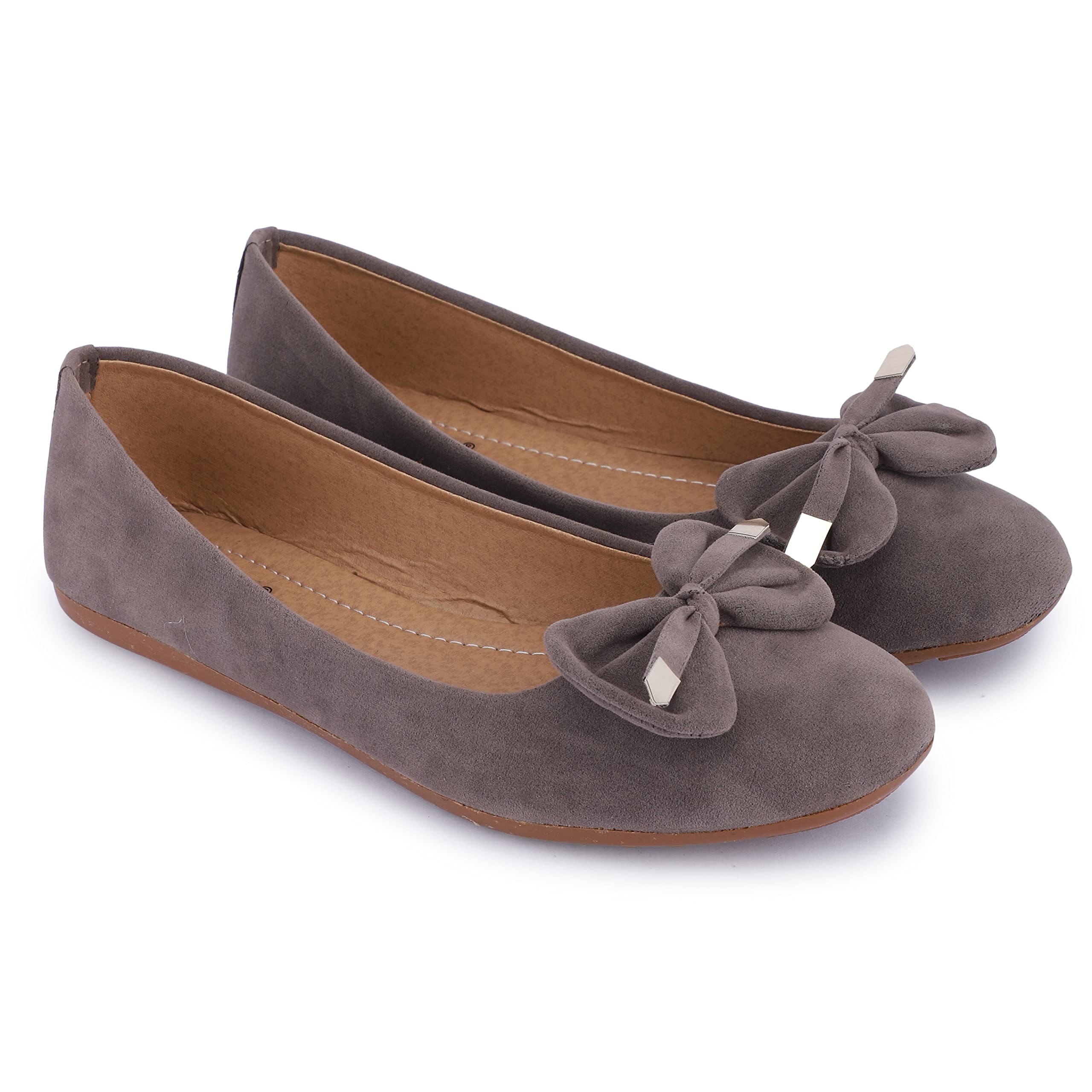 SKOLL Casual Stylish Comfortable Flat Bellies Shoes for Women and Grils Daily Use Wear. Grey (B0BRCVV3XF) Amazon Price History, Amazon Price Tracker