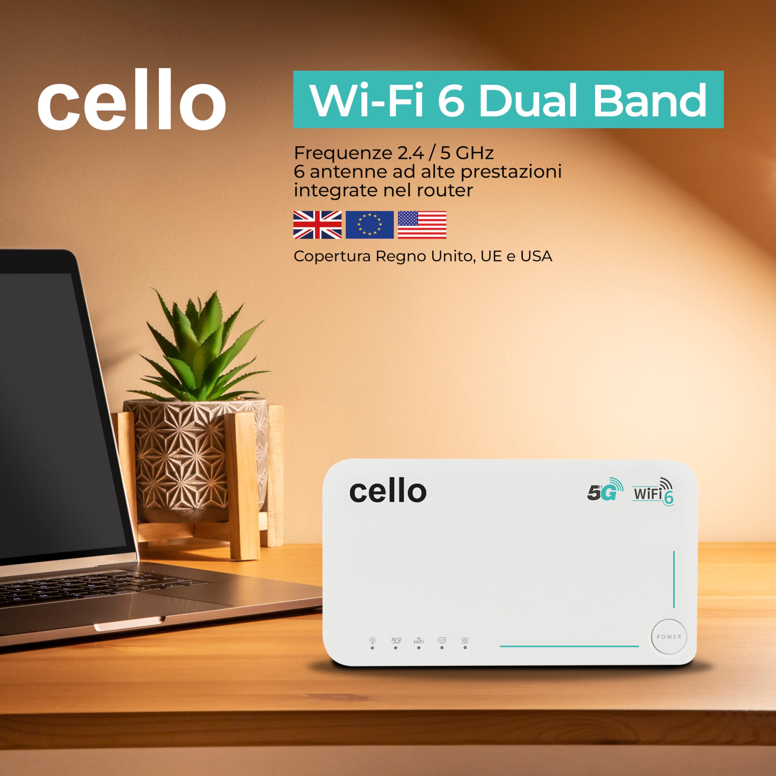 Router portatile 5G Cello da viaggio, hotspot WiFi 6 AX1800 con slot SIM, Qualcomm X55, dual band 2.4/5 GHz, batteria 4000 mAh, router 5G/4G LTE sbloccato per viaggi, casa e outdoor