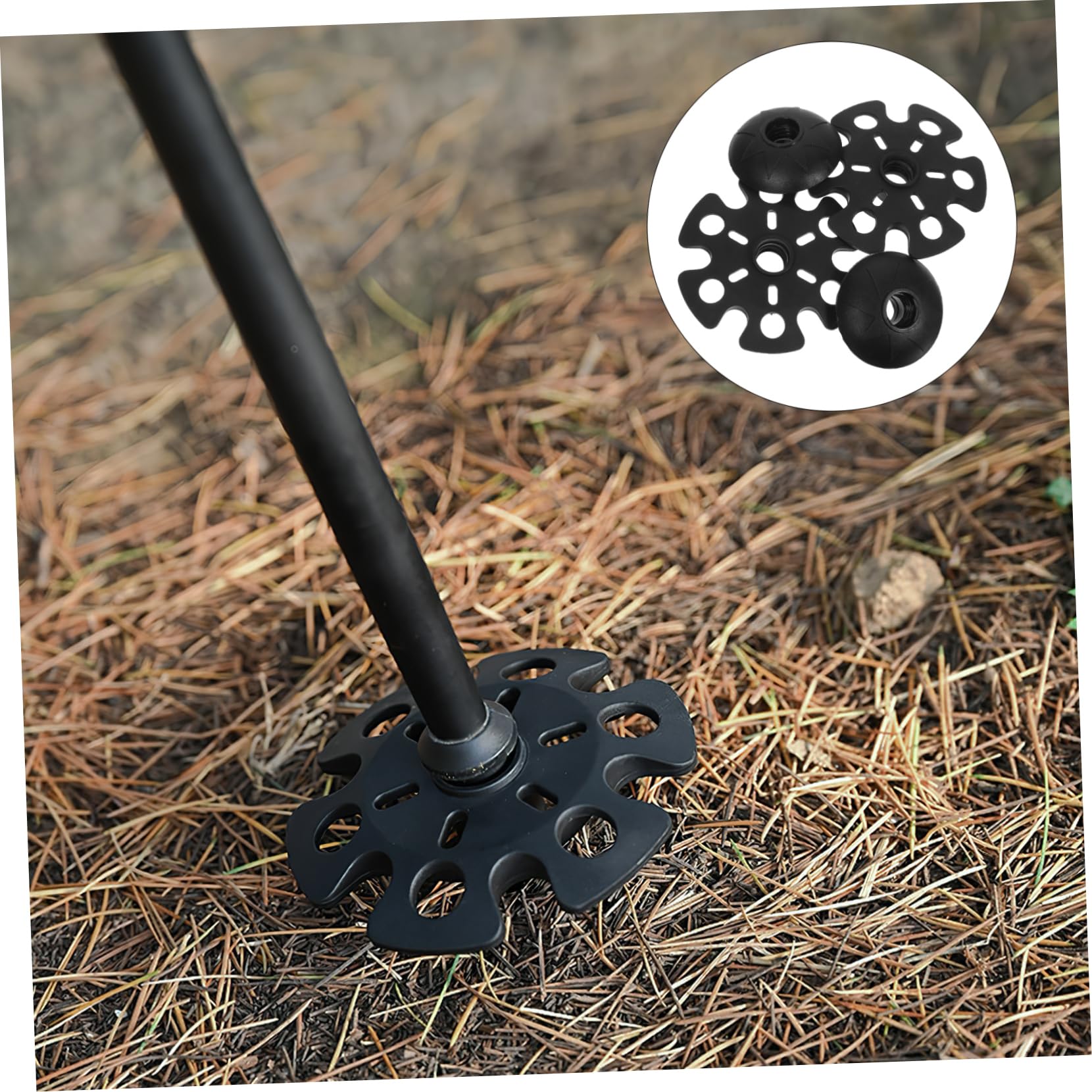 ibasenice 4pièces Embout De De Randonnée Caoutchouc Disque De Neige Protection Embout Accessoires De Randonnée pour Trekking Et Camping