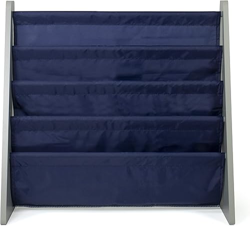 Miniatura 7 de Humble Crew - Organizador de almacenamiento de juguetes, grisazul marino y organizador de libros, estantería para niños, grisazul marino