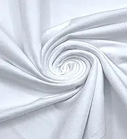 Eovea - Tecido de algodão e elastano – malha de jérsei –% 95% algodão % 5% elastano para camisetas, blusas, vestidos leves e roupas – 152,4 cm de largura e elasticidade até 5 cm | 283,5 g (branco, 1 jarda)