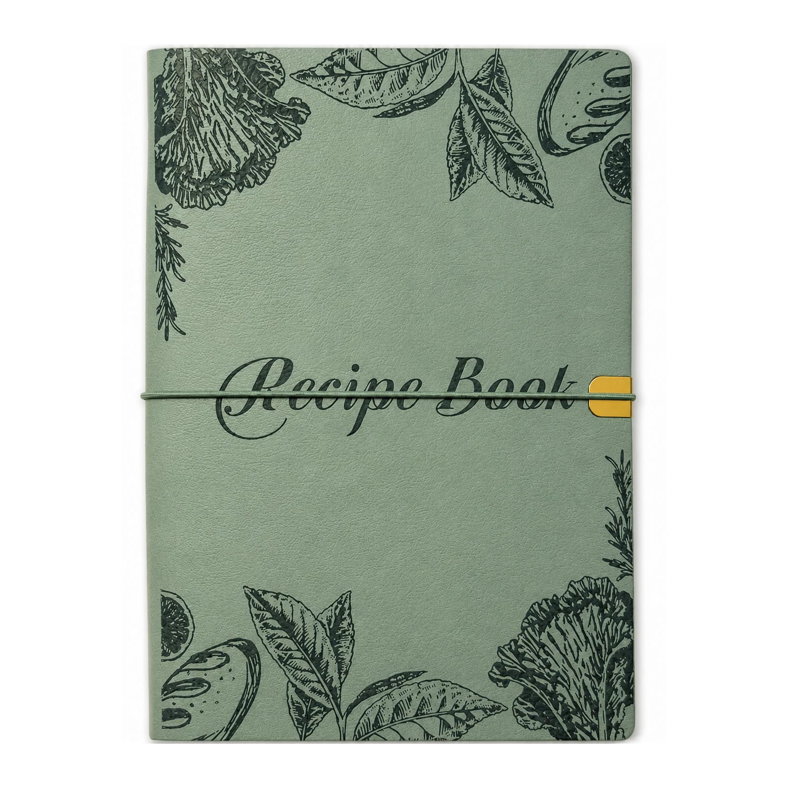 Blank Recipe Book to Write in Your Own Recipes, Leather Cookbook
