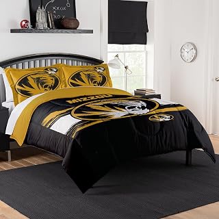 Missouri Tigers Comforter Set – Missouri Bedding for Dorms, Guest Rooms, RVs, Tailgates & Mizzou Game Day Decor, Full/Queen