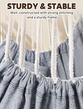 Chihee Hammock Chair Hanging Swing 2 Seat Cushions Included,Strong Webbing Straps and Hooks for Easy Hanging Soft Cotton Weave Hanging Chair Side Pocket Large Tassel Chair Set Comfort Indoor Outdoor
