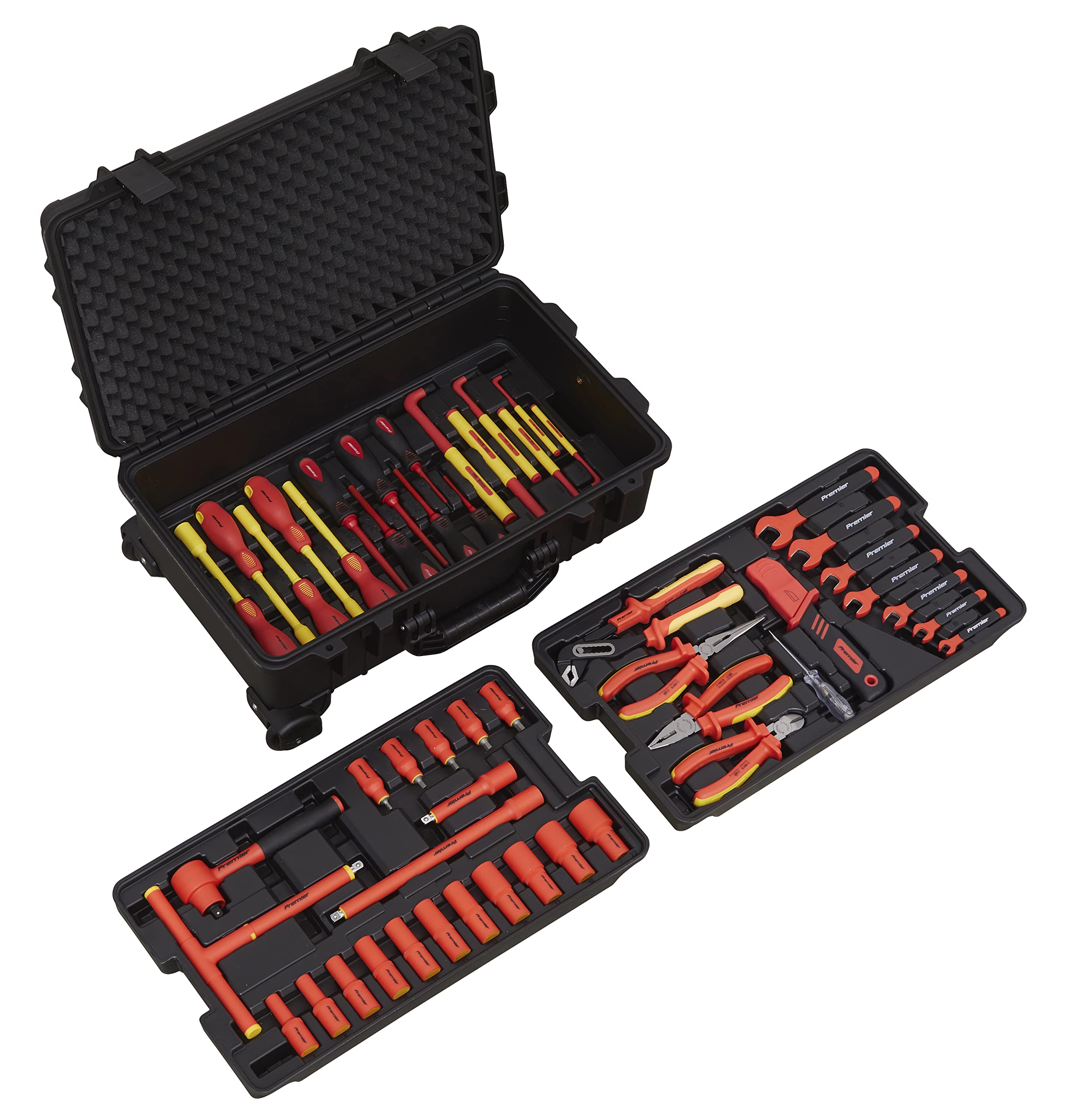 Sealey 1000V Insulated Tool Kit 3/8"Sq Drive 50Pc - Ak7938