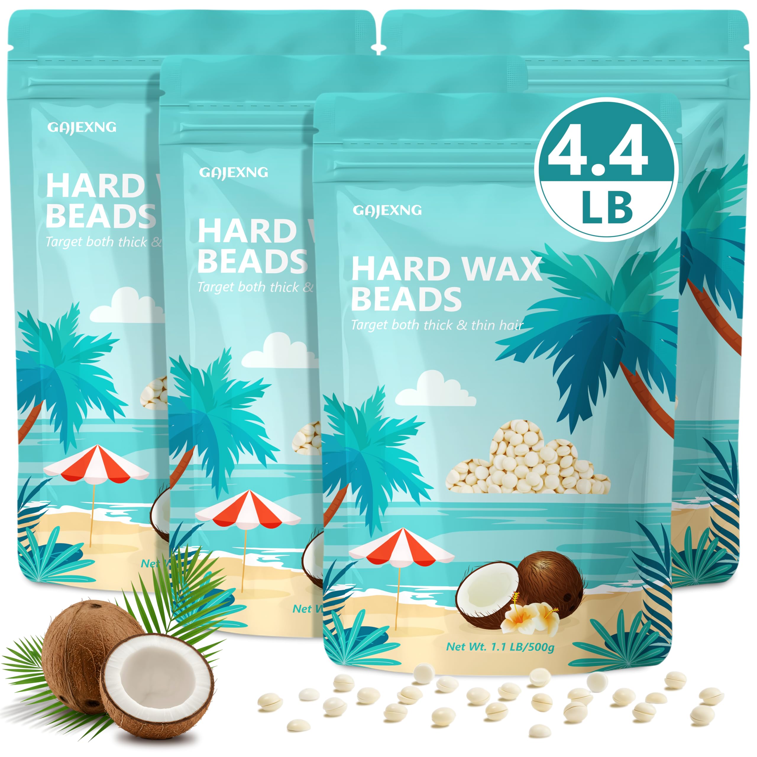 Hard Wax Beads for Hair Removal, 4.4lb/2kg Waxing Beads for Sensitive Skin 70.5 Ounce (Pack of 1)