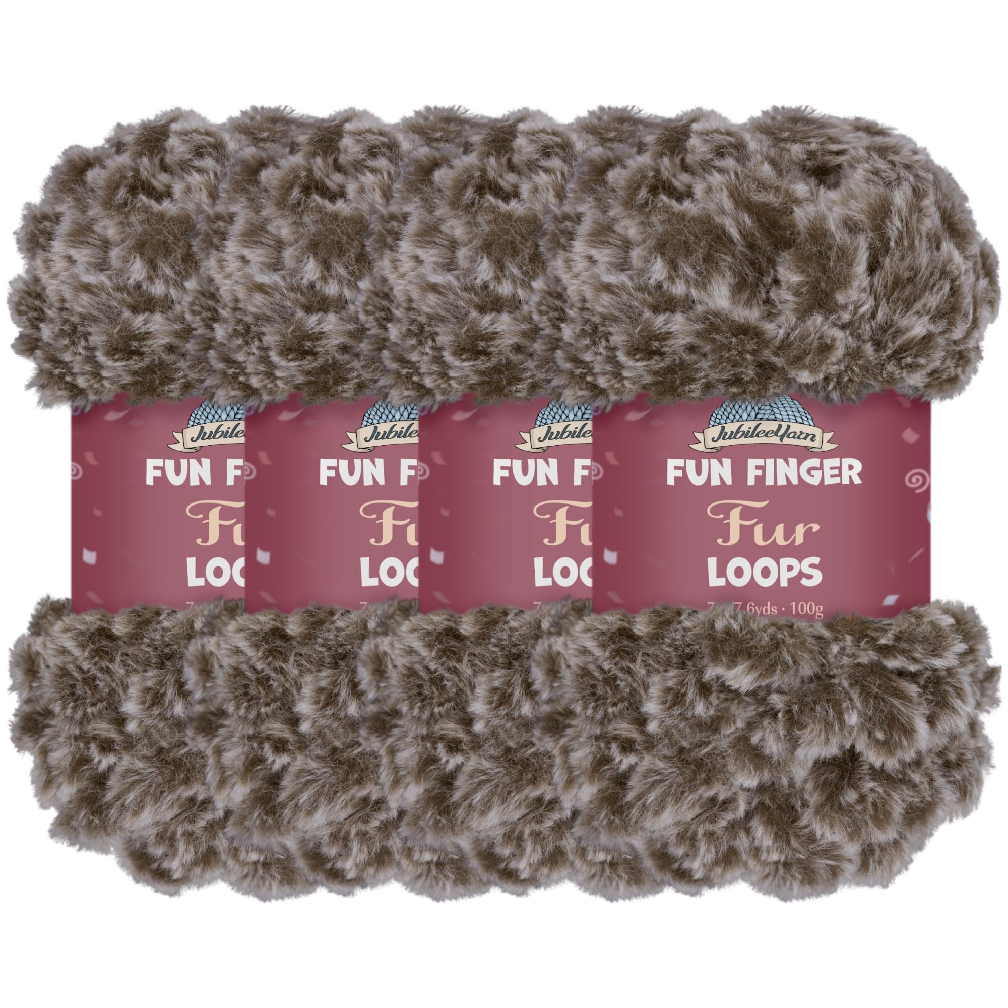 JubileeYarn Lot de 4 écheveaux de fil en polyester 200 g
