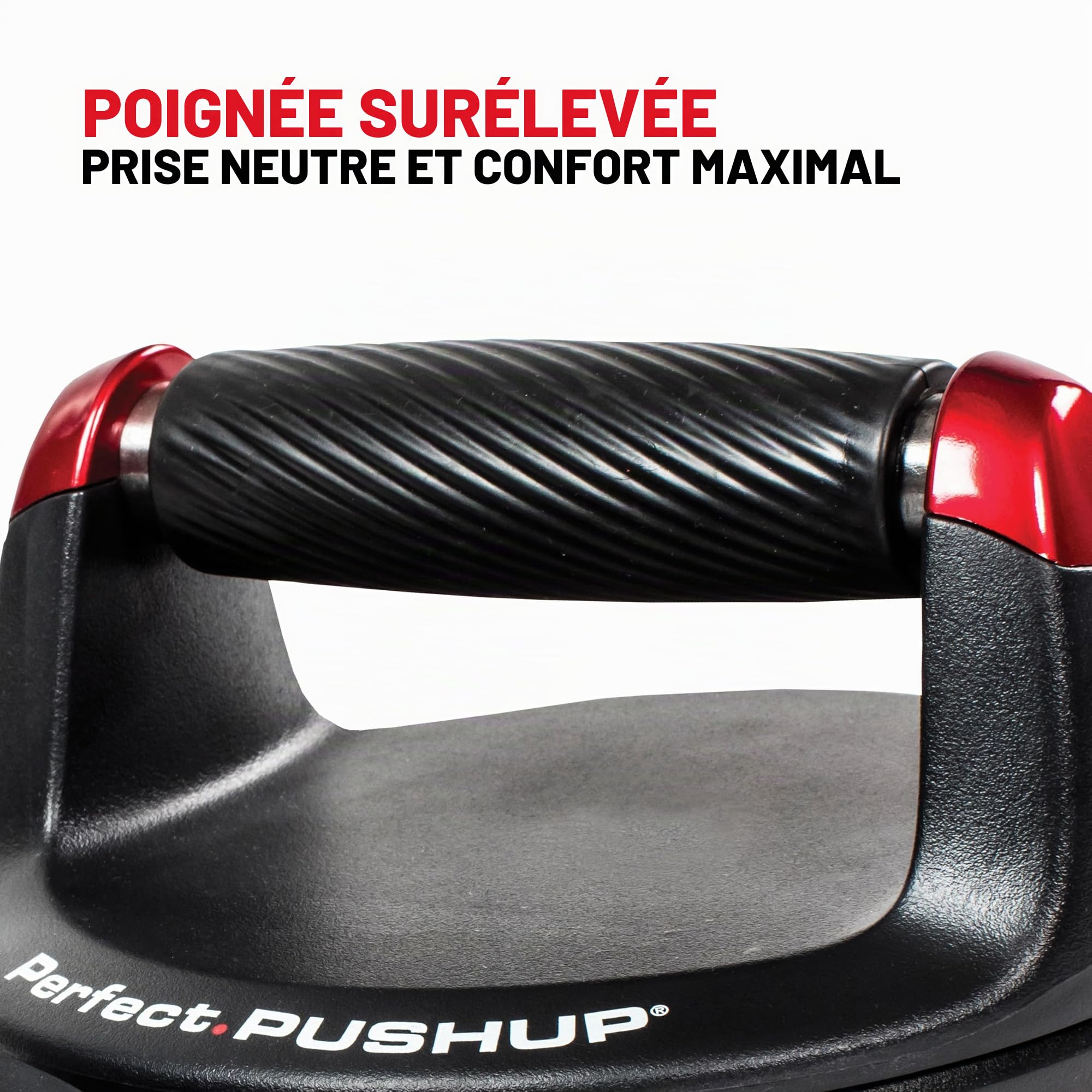 Perfect Fitness Perfect Pushup V2, Poignées de pompes, Équipement de fitness pour la maison, Noir, Lot de 2