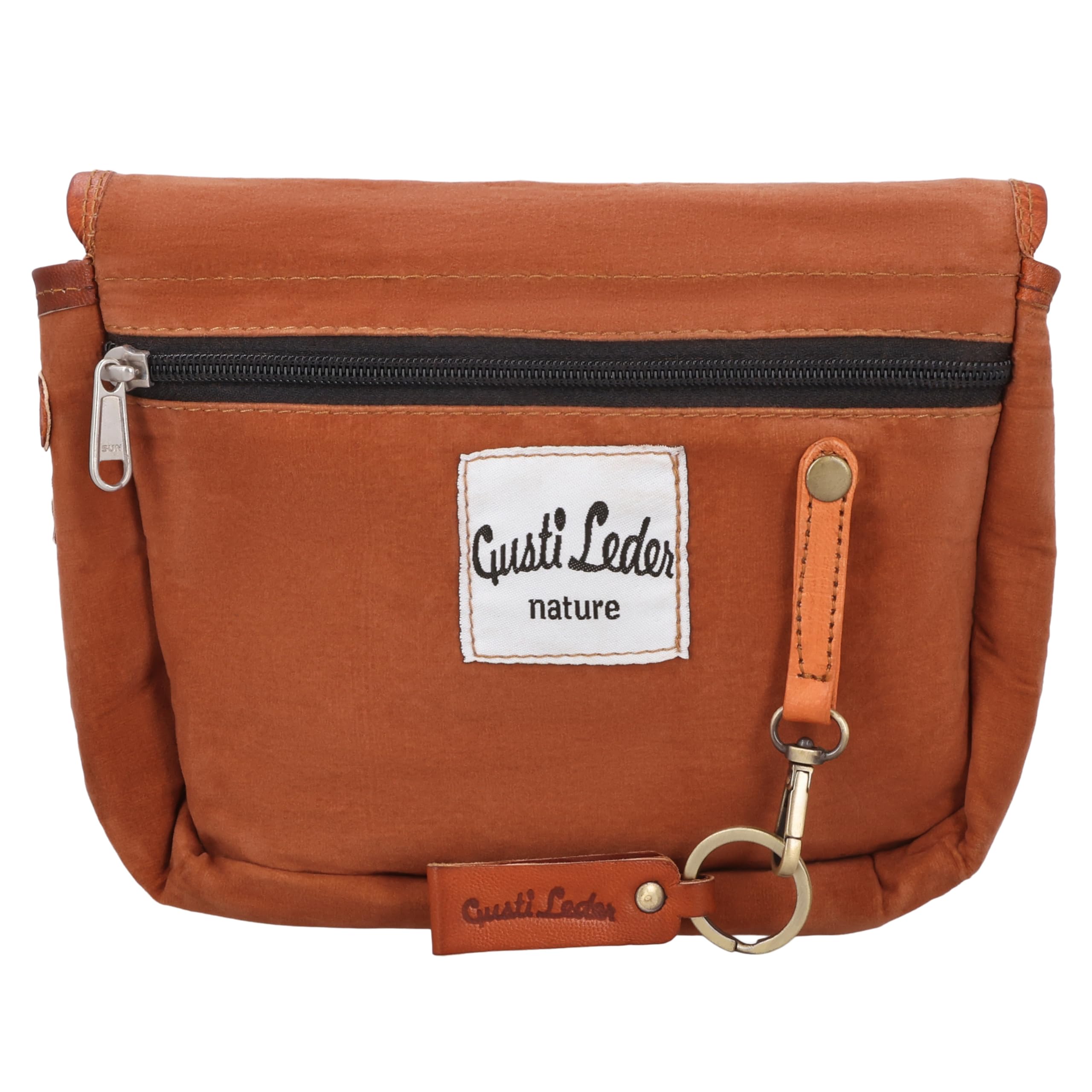 Gusti Bolso de cuero genuino pequeño zumbido bolso bandolera cuero genuino vintage