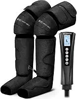 Bestgift Massageador de compressão de ar com calor para pés, pernas, panturrilhas, coxas e joelhos - Presentes para pai, mãe, homens, mulheres, Natal, Dia das Mães, Dia dos Pais