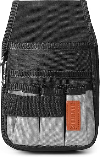 Miniatura 5 de Pequeña bolsa de herramientas con clip para cinturón, bolsas para cinturón de herramientas, bolsa de herramientas de electricista. Mini accesorio de