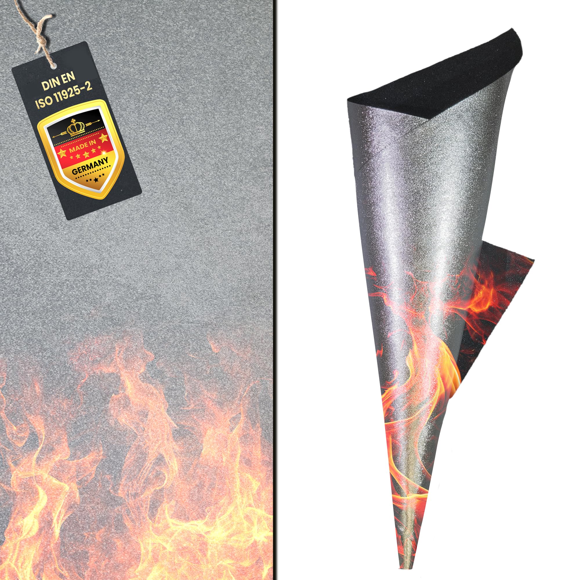 FireMat Silk-A Edition 30x30cm. Rutschfest,Wasser & Öl undurchlässig. Die feuerfeste Unterlage für Elektrogeräte wie Kaffeemaschine, Wasserkocher, Mikrowelle, Airfryer UVM..