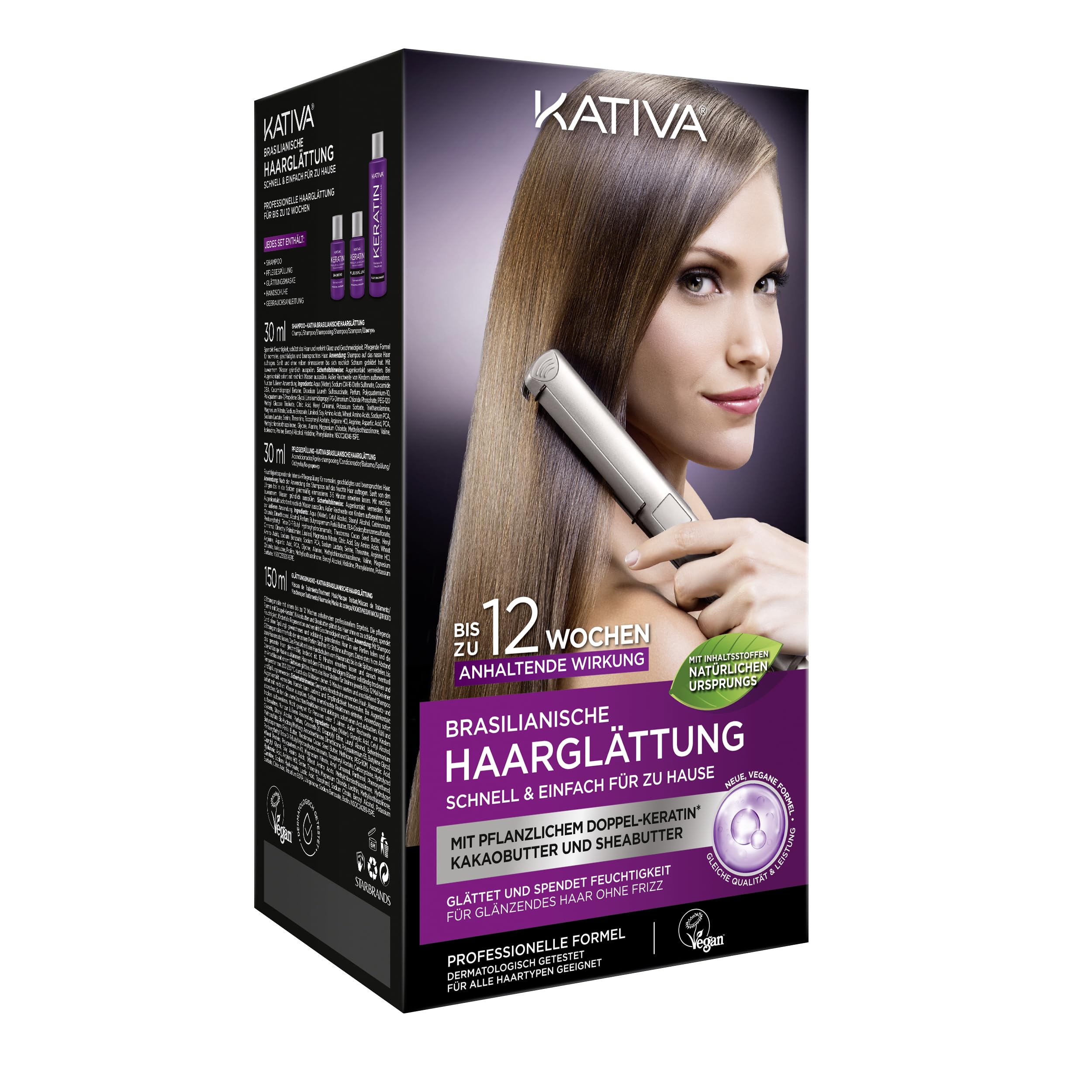 Kativa Haarglättung Keratin Xpress - black