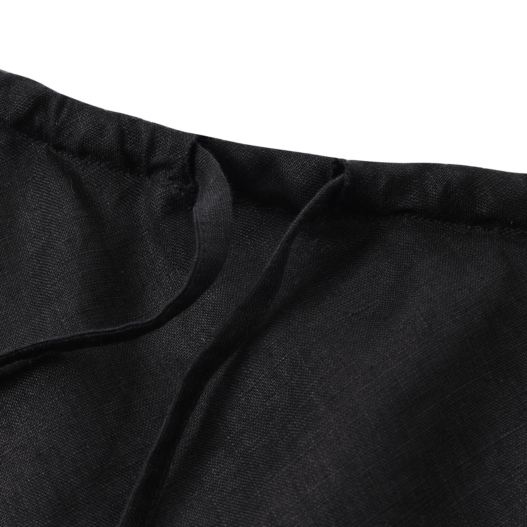 Amazhiyu Rock Damen Leinen Sommer Minirock Kurz Elastische Taille A-Linie