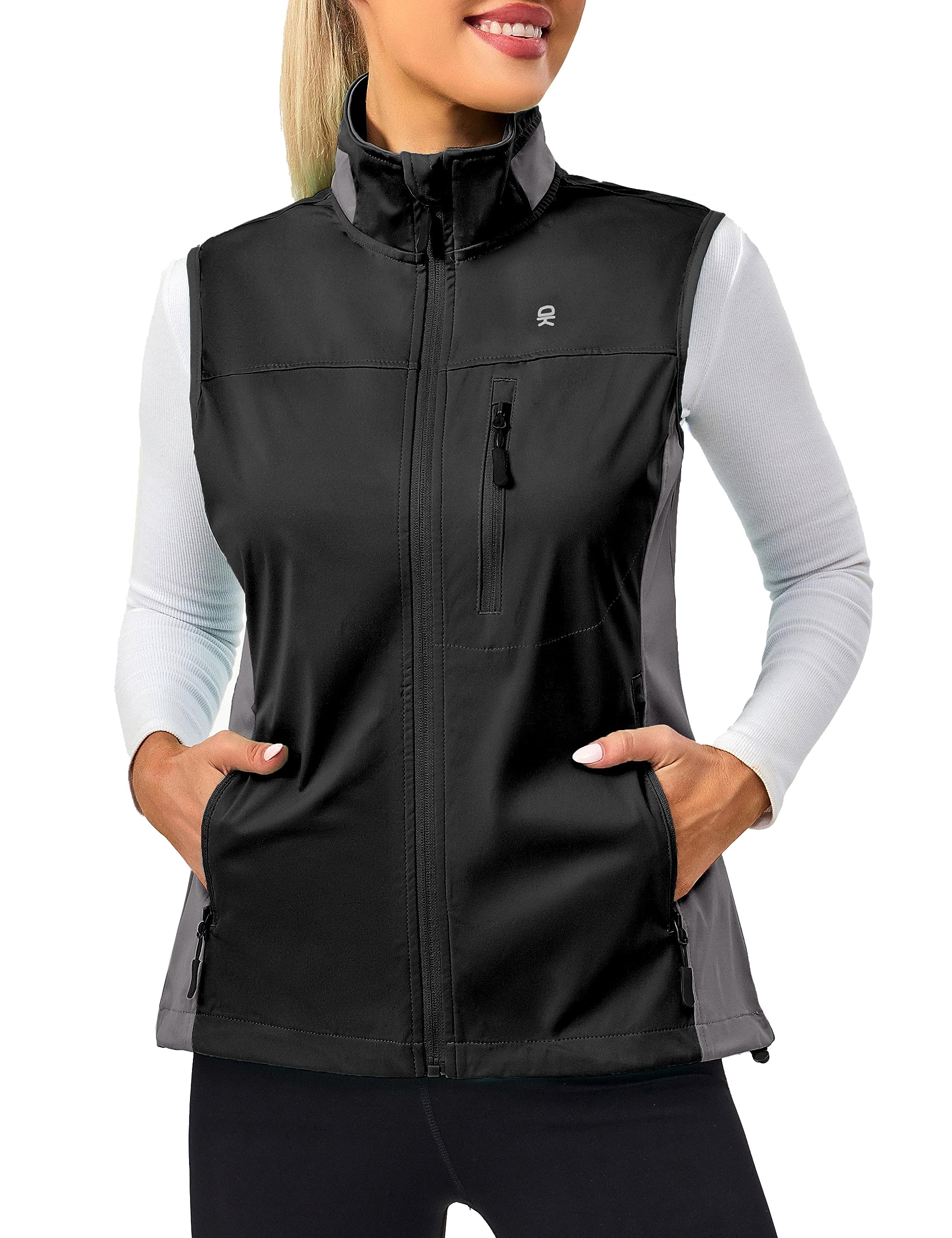 Little Donkey Andy Lightweight Cycling Vest Windproof Sleeveless Jacket for Women Water-Repellent Stretch Vest for Running