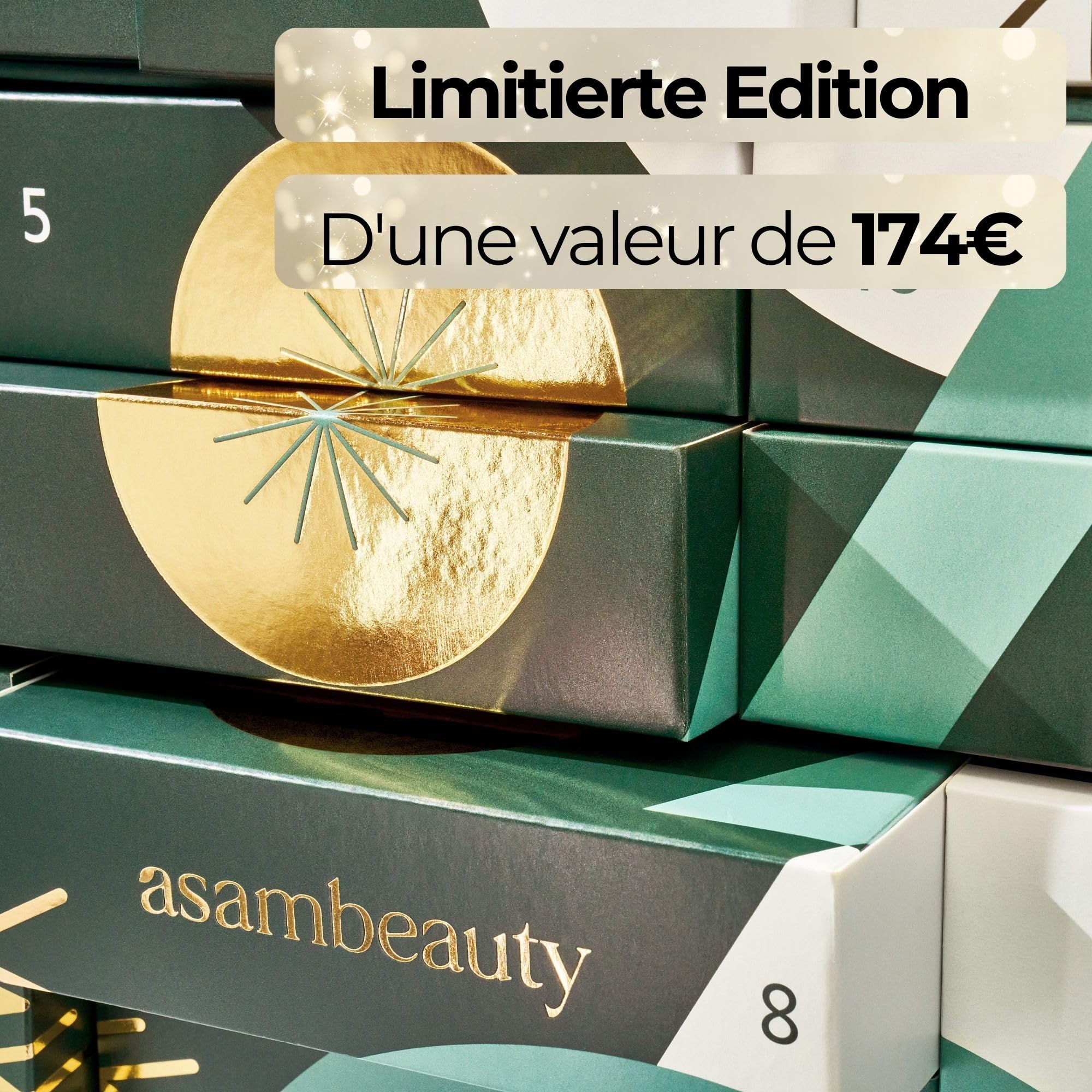 M. Asam Calendrier de l'Avent 2024 - En attendant Noël, 24 surprises beauté d'une valeur de 174€, calendrier de Noël beauté avec skincare, soins capillaires, soins du corps & bien plus encore
