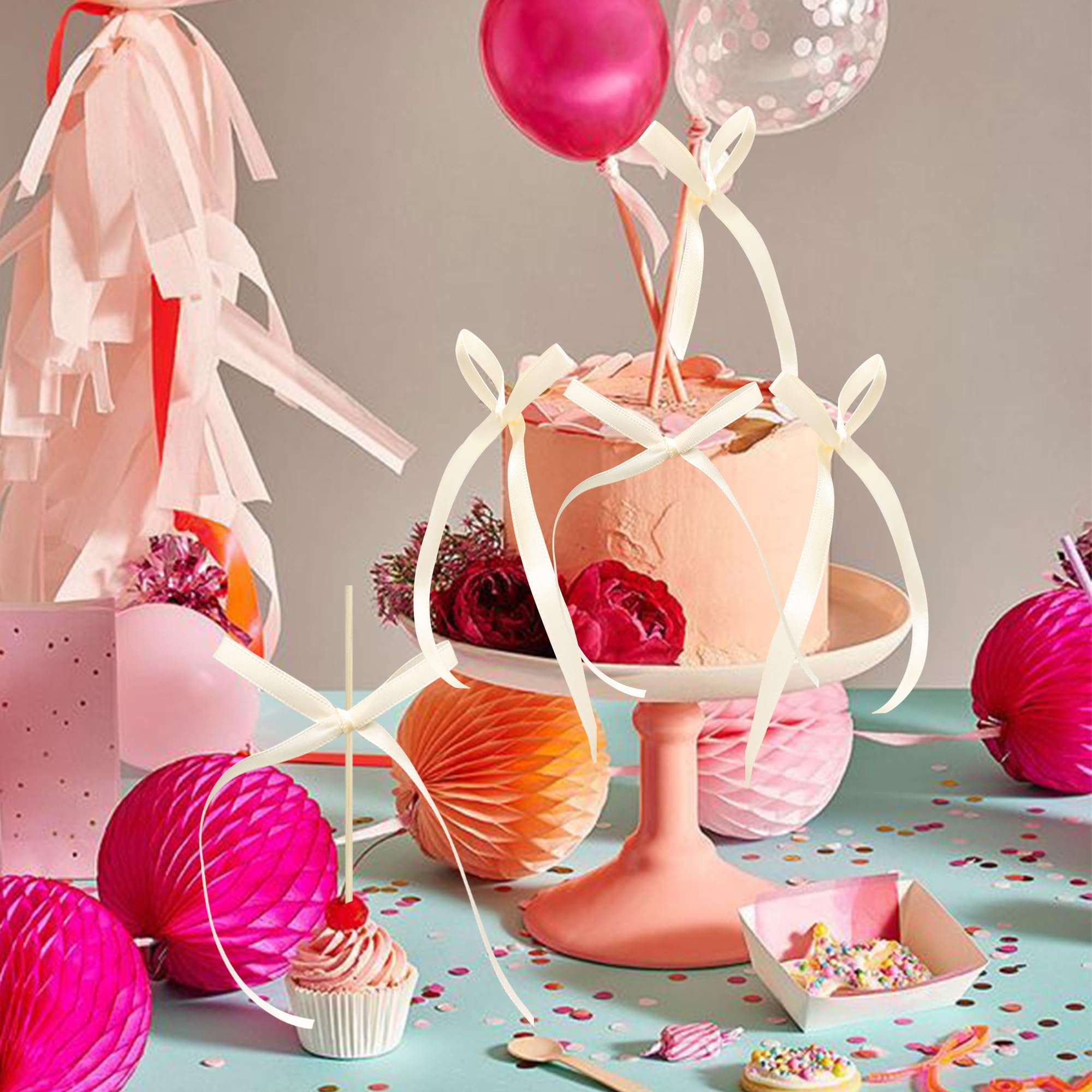Gyufise Regenbogen-Kuchenaufsätze 26-teilig – Bunte Kugeln & Topper Für Geburtstag, Babyparty & Themenfeiern