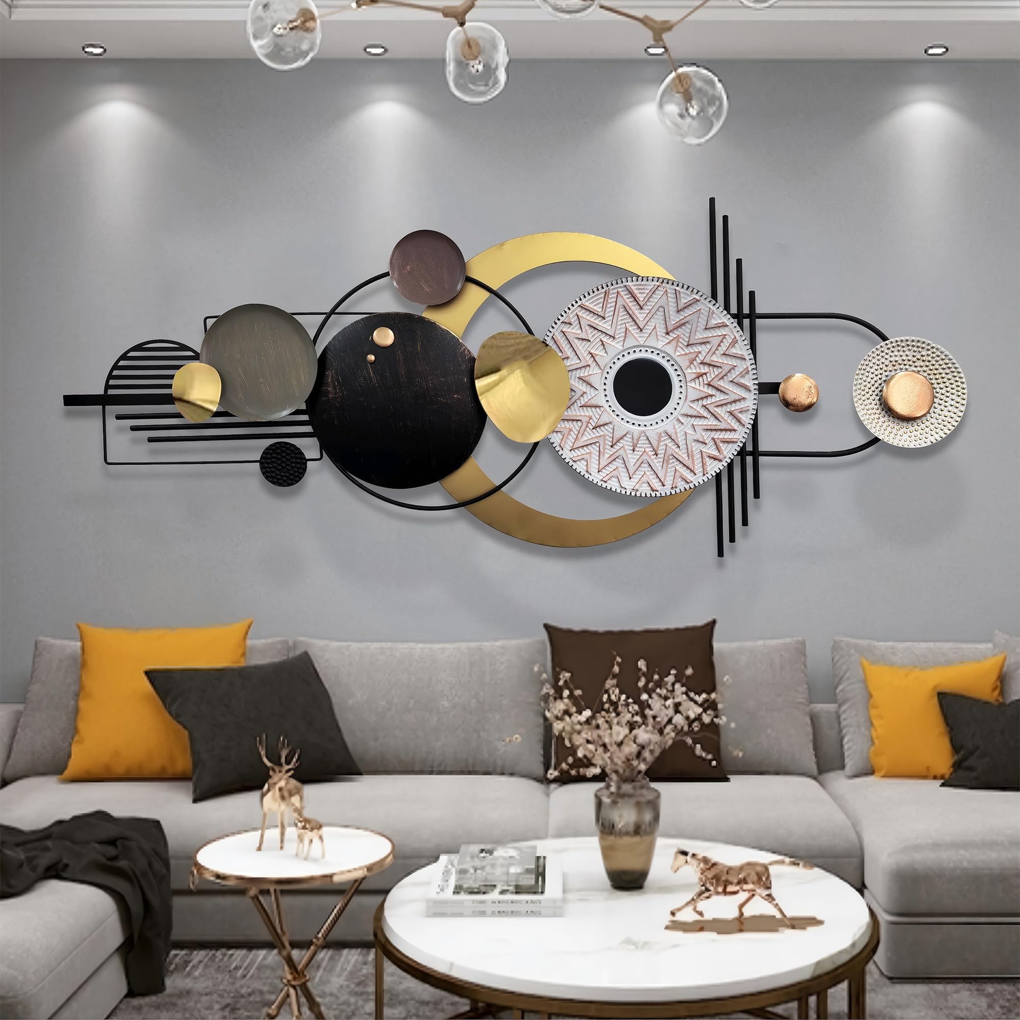 Wall metal decorations, Creative Geometric Metal Creative Wall Decorations