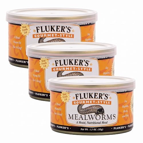 Fluker's Gourmet Canned Food, Mealworms, for Reptiles | Fish &