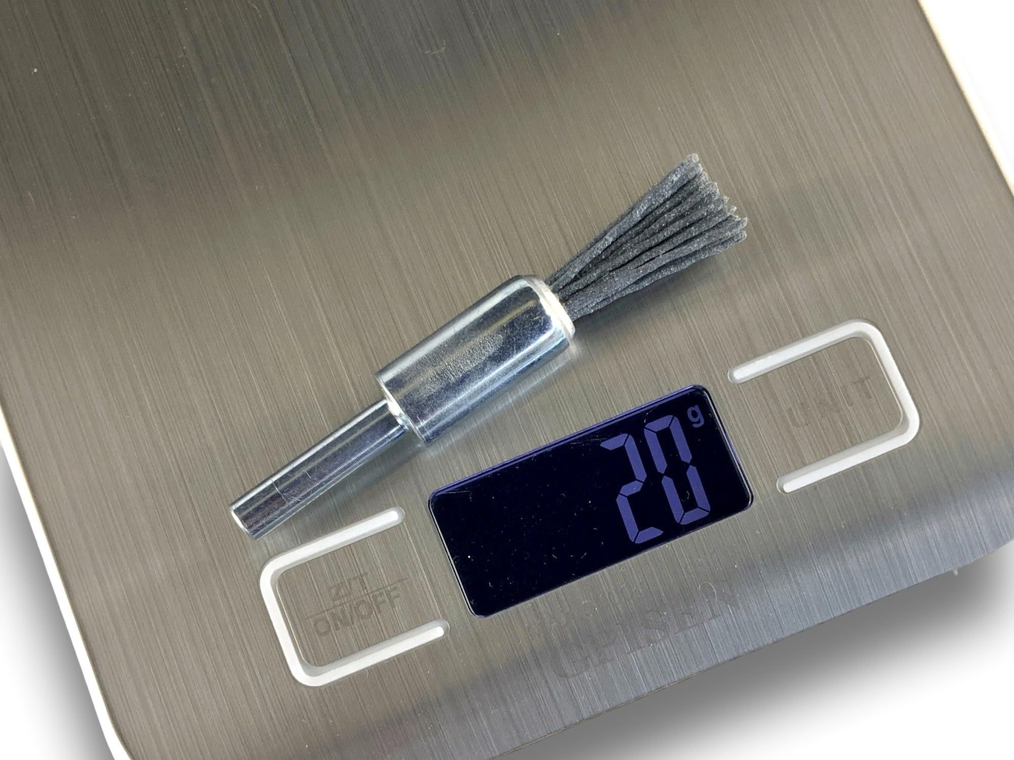 10 sztuk metalowych końcówek obrotowych | Ø 12 mm | wypełnienie NYLON węglik krzemu materiał ścierny ziarnistość 120 | do wiertarek lub wiertarko-wkrętarek | szczotki i bejce | KIBROS 20KR12_120 x 10