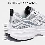 BAASPLOA Chunky Mode Sneakers Casual Sports Gym Chaussures pour Femmes Mesh Respirant entraînement sportif Tennis Shoe Platform Epaisseur Chaussures de marche pour femme