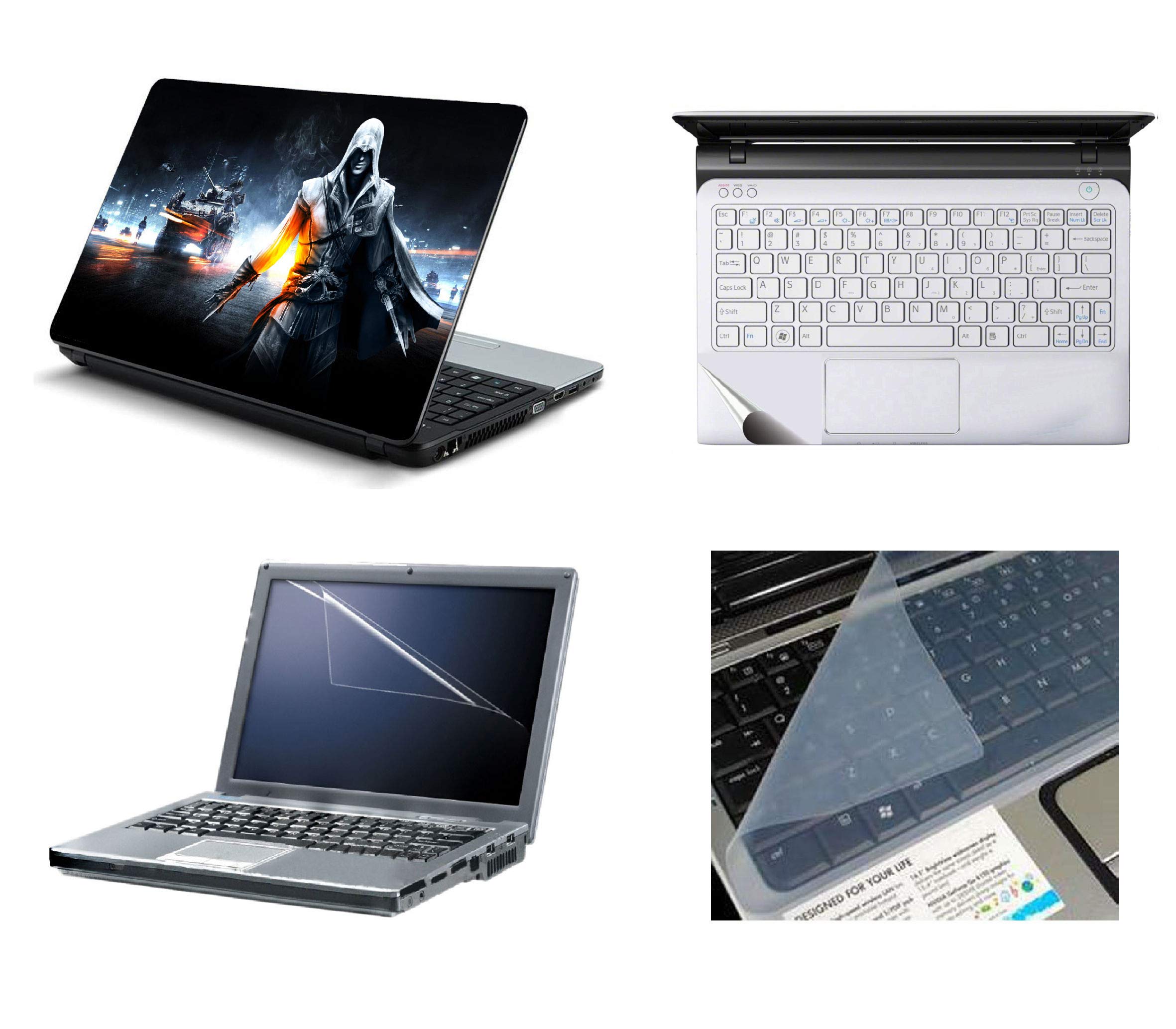 Namo Arts 4in1 Laptop Accessories Combo Kit - 15.6 Inch Laptop Skins with Laptop Screen Protector, Keyboard Protector and Trackpad Skin for All Laptop- Notebook Battlefield (B074LTJM1Y) Amazon Price History, Amazon Price Tracker